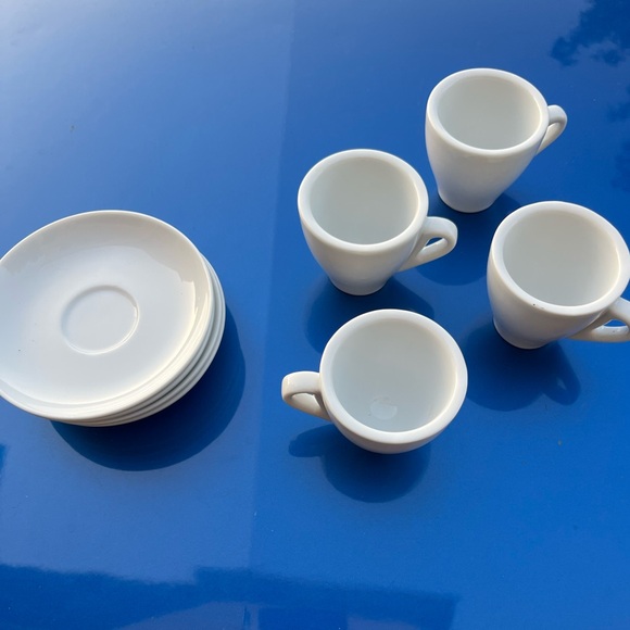 4 white espresso tea cups - Picture 5 of 6